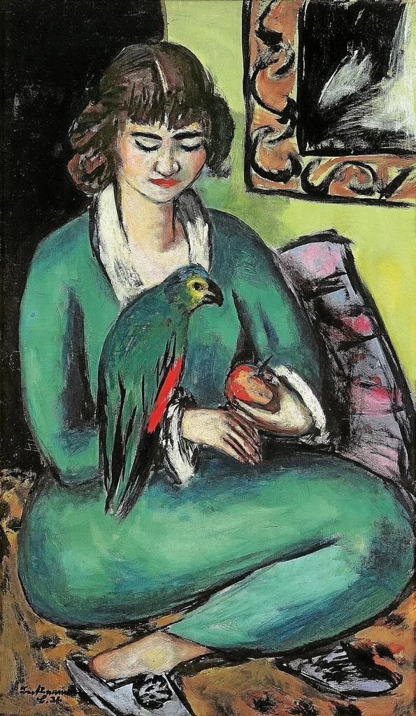 Quappi con pappagallo, 1936 - Kunstmuseum Mülheim an der Ruhr